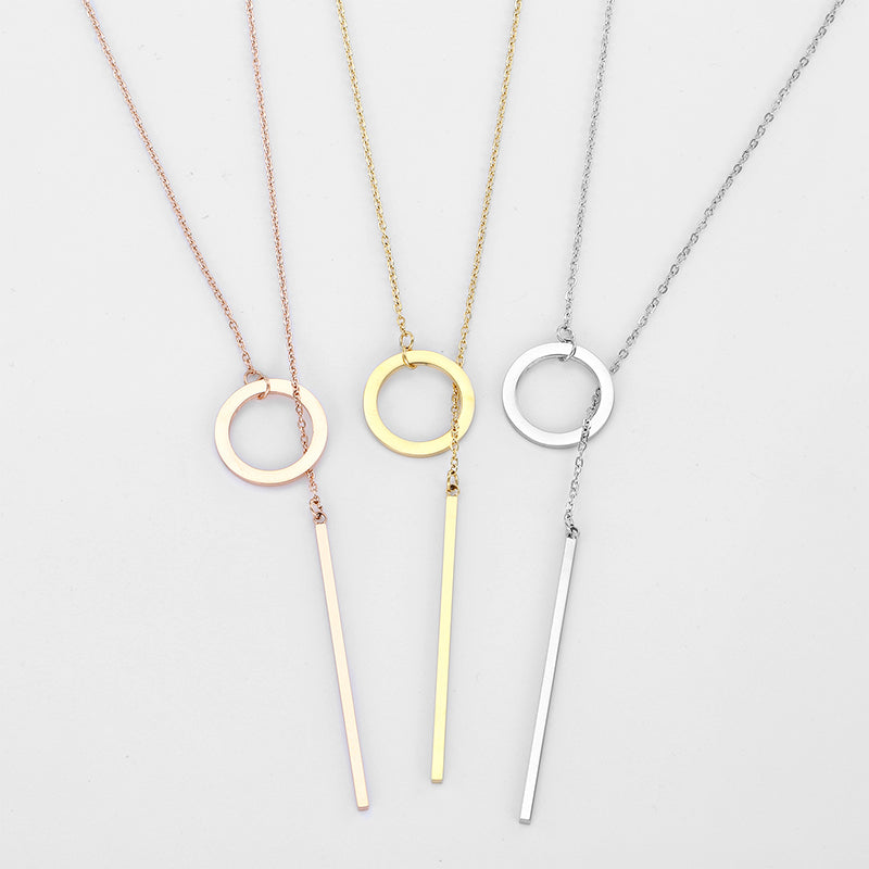 Κολιέ Κύκλος Μπάρα / Circle Bar Necklace