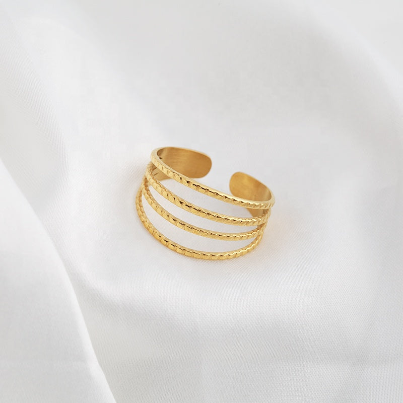 Δαχτυλίδι με 4 Σειρές / 4 Layer Ring