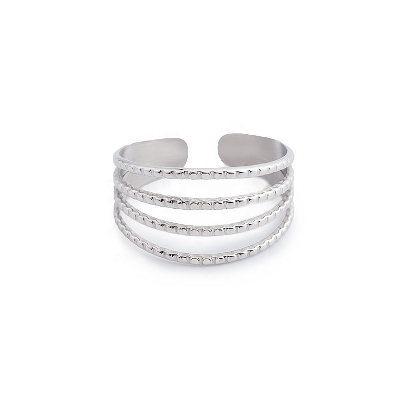 Δαχτυλίδι με 4 Σειρές / 4 Layer Ring
