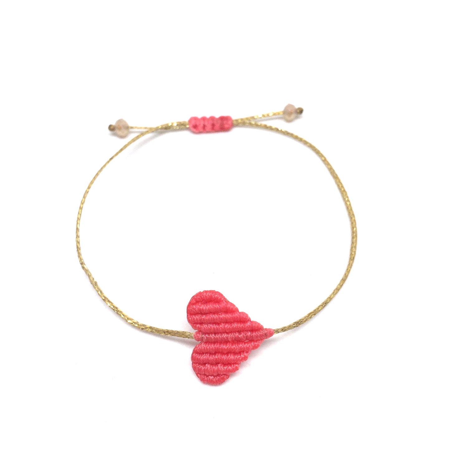 Βραχιόλι Καρδούλα Μακραμέ / Macrame Heart Bracelet